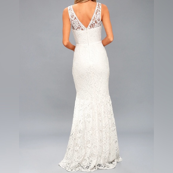 White lace Maxi dress - Picture 3 of 12